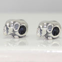 1pc Cute Solid 925 Sterling Silver Elephant Charm Good Luck Bead, Compatible with Pandora All Other Charm Bracelets, EC2-G1