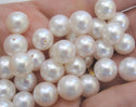 4pcs Natural AAAA Grade High Luster Half Drilled Round Pearls Beads, White Cultured Freshwater Pearls, 3-4mm, Hole ID 0.8mm, PH4-34