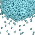 30g Miyuki Delica 11/0 Seed Beads, Opaque Sea Opal DB1136
