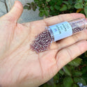 7.5g Miyuki Delica 11/0 Seed Beads, Silver-Lined Smoky Amethyst DB146