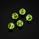 50pcs Adabele Austrian Faceted Round Crystal Beads #5000, Peridot Green, Size Selections: 4mm/6mm/8mm/10mm