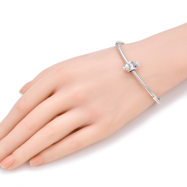 20pcs Cute Bird Symbol of Freedom and Hope Large Hole Beads, Hole ID 4.5mm, Antique Silver, Zinc Alloy Metal, MEC-A9