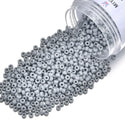 50g Miyuki Rocaille 8/0 Round Seed Beads Opaque Ghost Grey RR-498
