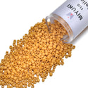 30g Miyuki Delica 11/0 Seed Beads, Opaque Matte Glazed Banana DB2285