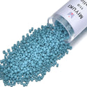 30g Miyuki Delica 11/0 Seed Beads, Opaque Matte Capri Blue Light Blue DB798