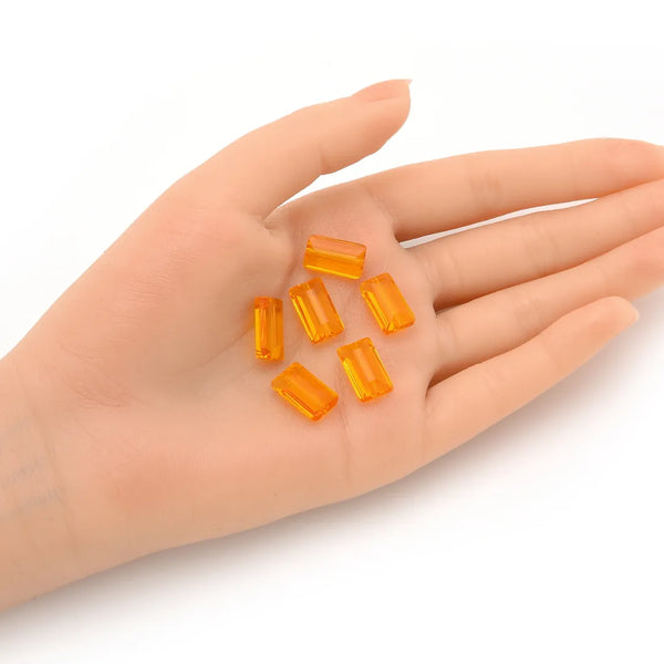 25pcs Adabele Austrian Faceted Rectangle Crystal Beads #5055, Light Topaz Yellow, 14mm x 8mm, Hole ID 1.2mm, SSRT1408