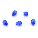 24pcs Adabele Austrian Faceted Teardrop Crystal Beads #5500, Sapphire Blue, 8mm x 6mm, Hole ID 1mm, SST-813