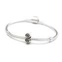 1pc Real 925 Sterling Silver Charm, May Birthstone Bead, Cubic Zirconia CZ Green Emerald Gemstone, Compatible with Pandora all Other Charm Bracelets, EC413