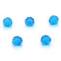 50pcs Adabele Austrian Faceted Round Crystal Beads #5000, Capri Blue, Size Selections: 4mm/6mm/8mm/10mm