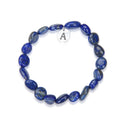 1 Strand Stretch Natural Blue Lapis Lazuli Free Form Gemstone Bracelet, 7-10mm Beads, Length Selections: 7 inch/7.5 inch