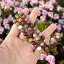 1 Strand Stretch Natural Mookaite Jasper Beaded Gemstone Bracelet, 8mm Bead, Length Selections: 7 inch/7.5 inch/8 inch/8.5 inch