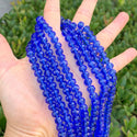 140pcs Creative Club Faceted Rondelle Crystal Glass Beads, Sapphire Blue, 8x6mm, Hole ID 1.1mm, CCR813