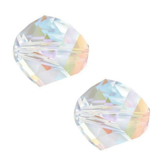 24pcs Adabele Austrian Faceted Helix Spiral Irregular Crystal Beads #5020, Clear AB, 8mm, Hole ID 1.1mm, SSH-802