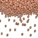 7.5g Miyuki Delica 11/0 Seed Beads, Duracoat Opaque Light Maple DB2107