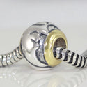 1pc Solid 925 Sterling Silver Moon Sculture Bead Charm, Compatible with Pandora All Other Charm Bracelet, EC183