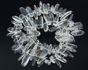 Natural White Quartz Clear Crystal Stick Point Beads, Irregular, 7mm-23mm Long, Hole ID 1mm 1 Strand/15 Inch, GZ5-17