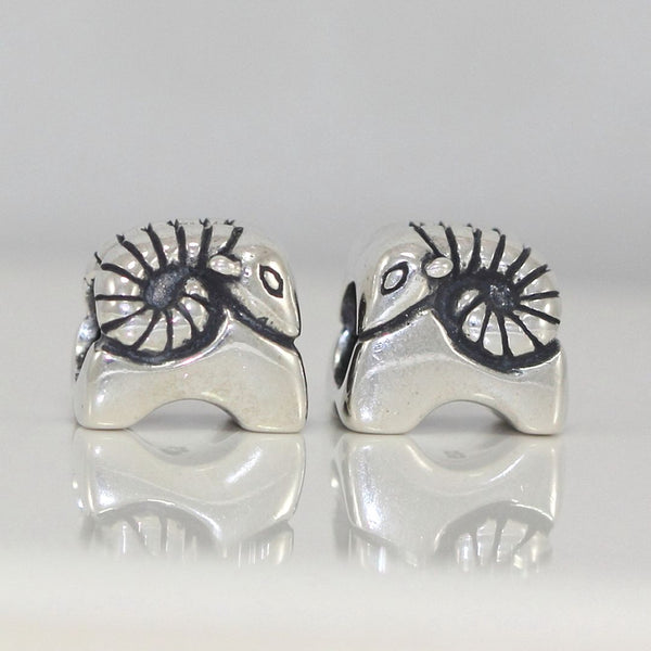 1pc 925 Sterling Silver Aries Zodiac Sign Bead Charm, Compatible with Pandora All Other Charm Bracelets, EC5-B3