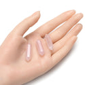 4pcs Natural Pink Rose Quartz Double Point Gemstone Wand, 32mm Loose Cut Stones, G3P-E6