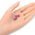 25pcs Adabele Grade AA+ Suncatcher Crystal Rhinestone Pave Polymer Clay Beads, Rose Pink, Size Selections: 8mm/10mm/12mm