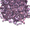 10g Miyuki Quarter Tila Seed Bead 5x1.2mm Gold Luster Light Amethyst QTL316