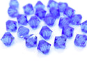 50pcs Adabele Austrian Faceted Bicone Crystal Beads #5301, Sapphire Blue, Size Selections: 6mm/8mm/10mm