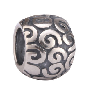 Solid 925 Sterling Silver Interconnectedness Continuity Bead Charm