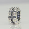 1pc Solid 925 Sterling Silver Double Ring Commitment Loyal Bead Charm, Compatible with Pandora All Other Charm Bracelet, EC149