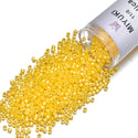 7.5g Miyuki Delica 11/0 Seed Beads, Opaque Canary Yellow Luster DB1562