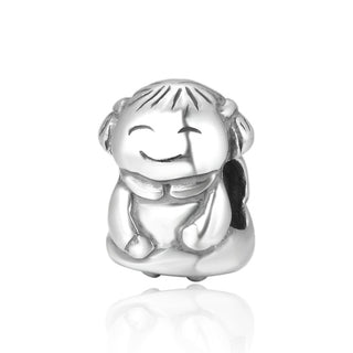Solid 925 Sterling Silver My Love Bead Charm, Compatible with Pandora All Other Charm Bracelet