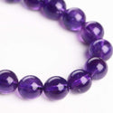 Lab Created Purple Amethyst Gemstone Round Beads, 1 Strand/15 Inch, Size Selections: 4mm/6mm/8mm/10mm