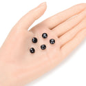 25pcs Adabele Austrian Faceted Flat Round Coin Crystal Beads #5052, Jet Black, 8mm, Hole ID 1mm, SSMR823