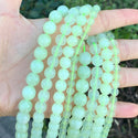 Natural New Jade Serpentine Gemstone Round Beads, 1 Strand/15 Inch, Size Selections: 6mm/8mm/10mm