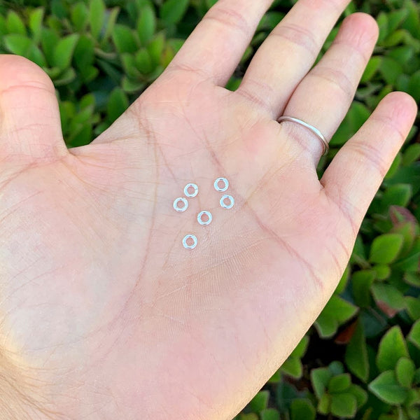 20pcs 925 Sterling Silver Open Jump Rings, 1mm/18 Gauge, Size Selections: 4mm/6mm/8mm/10mm/12mm