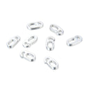 10pcs 925 Sterling Silver Split Hidden Loop Bails, Pendant Connectors, 7.6x3.8mm, Small Tiny, SS231-1