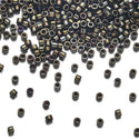 7.5g Miyuki Delica 11/0 Seed Beads, Opaque Metallic Iris Brown DB7