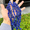 Natural Lapis Lazuli Gemstones Chip Beads, Free Form, 5mm-8mm, Hole ID 1mm, 1 Strand/31 Inch, GZ1-19