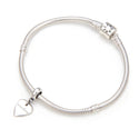 1pc Real 925 Sterling Silver Freedom Lover Heart Bead Charm Pendant, Compatible with Pandora All Other Charm Bracelets, EC4-D4