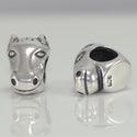 1pc Real Solid Sterling Silver I Love Horse Charm Bead, Compatible with Pandora All Other Charm Bracelets, EC168