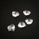 20pcs Top Drilled Valentine Heart Drop Crystal Beads, April Diamond Clear AB Birthstone Beads, 10mm, Hole ID 1mm, BB15-4