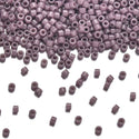 7.5g Miyuki Delica 11/0 Seed Beads, Opaque Glazed Luster Mauve DB265