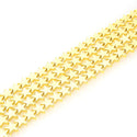 Grade A Natural Hematite Gemstone Star Beads, Gold Plated, 15 Inch/1 Strand, 8mm, Hole ID 1mm, GFC-G3