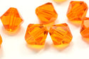 100pcs Adabele Austrian Faceted Bicone Crystal Beads #5301, Sun (Orange), Size Selections: 3mm/4mm/5mm/6mm