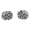 Solid 925 Sterling Silver Flower Bead Charm, Compatible with Pandora All Other Charm Bracelet