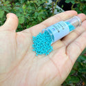 30g Miyuki Delica 11/0 Seed Beads, Glazed Luster Turquoise Green DB217