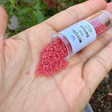 7.5g Miyuki Delica 11/0 Seed Beads, Matte Dark Rose Light Topaz DB778