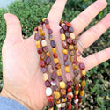 Natural Mookaite Jasper Gemstone Oval Tumbled Pebble Beads, Irregular, 5mm to 8mm, Hole ID 1mm, 15 Inch/1 Strand, GZ11-57
