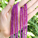 Natural Amethyst Purple Quartz Gemstone Faceted Rondelle Beads, 4x2mm/Small, Hole ID 0.9mm, 14 Inch/1 Strand, GH1R-11