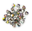 50pcs Preciosa Faceted Bicone Crystal Beads, Crystal Vitrail Medium, 6mm, Hole ID 1mm, Pre-B650