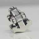1pc Solid 925 Sterling Silver Sea Anchor Faith Strength Stability Bead Charm, Compatible with Pandora All Other Charm Bracelet, EC388