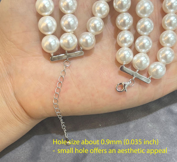 1 Set 925 Sterling Silver 3 Strands Clasp, Adjustable Chain, Cubic Zirconia CZ Diamond, Tarnish Resistant Rhodium Plated, SS395